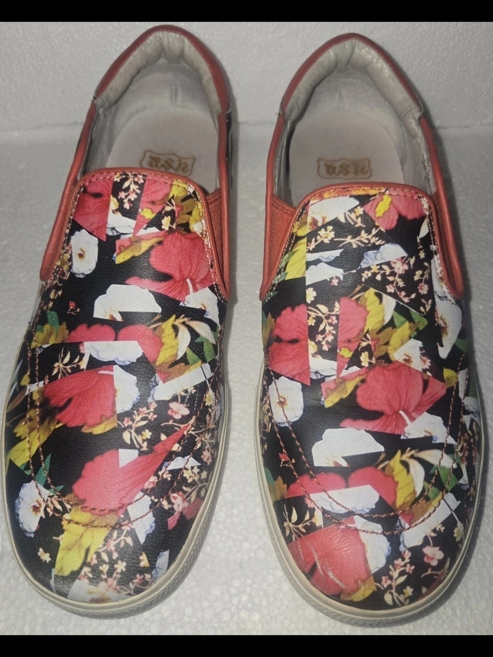 Ash Jungle Multicolor Jungle Leather Sneaker Platform Slip On Shoes Size 9.5